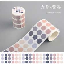 Bifeng Shop Bir Stil Temel Eleman Dekoratif Maskeleme Bandı Renk Büyük Nokta Washi Bant Diy Scrapbooking Washi Sticker Memo Etiket Deco Kırtasiye (Yurt Dışından)