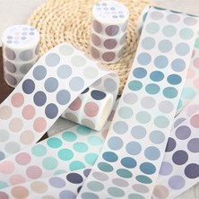 Bifeng Shop Bir Stil Temel Eleman Dekoratif Maskeleme Bandı Renk Büyük Nokta Washi Bant Diy Scrapbooking Washi Sticker Memo Etiket Deco Kırtasiye (Yurt Dışından)