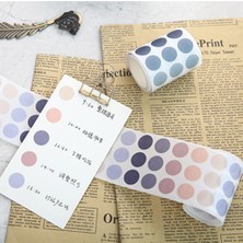 Bifeng Shop Bir Stil Temel Eleman Dekoratif Maskeleme Bandı Renk Büyük Nokta Washi Bant Diy Scrapbooking Washi Sticker Memo Etiket Deco Kırtasiye (Yurt Dışından)