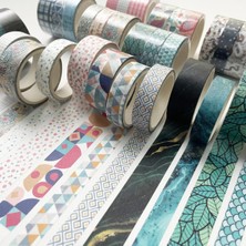 Bifeng Shop Yıldız Stili Kawaii Temel Washi Bant Seti Dergi Günlüğü Scrapbooking Dekoratif Sevimli Maskeleme Bandı Japon Okul Kırtasiye Papeleria Et (Yurt Dışından)