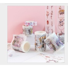 Bifeng Shop Zarif Yaşam Tarzı Şeyler 8 Tasarımlar Vintage Çiçekler Kız Pencere Ev Tüyleri Japon Washi Bant Dıy Planlayıcısı Scrapbooking Etiket Etiket Maskeleme Bandı (Yurt Dışından)