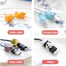 Bifeng Shop No.9 Stili Yenı Hayvan Kablo Koruyucu Kulaklık Tel USB Şarj Kablosu Ortak Anti Break Sevimli Kablo Bite Tutucu Cep Telefonu Aksesuarları (Yurt Dışından)