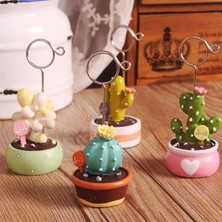 Bifeng Shop F-03 Stili 1 Adet Reçine Kawaii Kaktüs Bitkiler Fotoğraf Klip Not Klip Mesaj Klip Kartvizit Klip Masaüstü Dekoratif Küçük Süsler (Yurt Dışından)