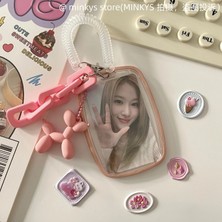 Bifeng Shop No.4 Stili Mınkys Kawaii Kelebek Kpop Fotoğraflı Kart Tutucu Fotoğraf Kartı Tutucu Çanta Kolye Okul Kırtasiye (Yurt Dışından)