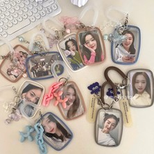 Bifeng Shop No.4 Stili Mınkys Kawaii Kelebek Kpop Fotoğraflı Kart Tutucu Fotoğraf Kartı Tutucu Çanta Kolye Okul Kırtasiye (Yurt Dışından)