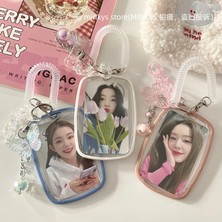 Bifeng Shop No.4 Stili Mınkys Kawaii Kelebek Kpop Fotoğraflı Kart Tutucu Fotoğraf Kartı Tutucu Çanta Kolye Okul Kırtasiye (Yurt Dışından)