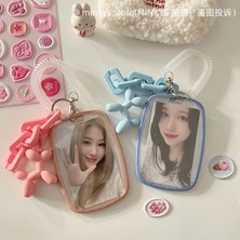 Bifeng Shop No.4 Stili Mınkys Kawaii Kelebek Kpop Fotoğraflı Kart Tutucu Fotoğraf Kartı Tutucu Çanta Kolye Okul Kırtasiye (Yurt Dışından)