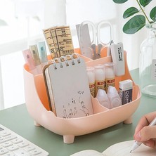 Bifeng Shop Turuncu Tarzı Kawaii Masaüstü Kalemlik Büyük Kapasiteli Sevimli Kırtasiye Malzemesi Saklama Kutusu Yaratıcı Karikatür Kalemlik Ins Masa Düzenleyici Kızlar Için (Yurt Dışından)