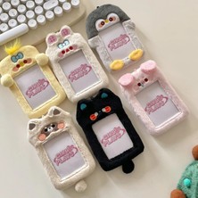 Bifeng Shop G Tarzı Kawaii Karikatür Hayvan Serisi Yumuşak Peluş 3 Inç Kpop Fotoğraflı Kart Tutucu Fotoğraf Kartı Tutucu Çanta Kolye Okul Kırtasiye (Yurt Dışından)