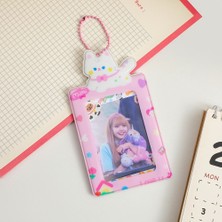 Bifeng Shop Sarı Tarzı Ins Stil Ayı Kart Sahibinin Kawaii Kampüs Otobüs Kartı Kordon Koruyucu Kapak Zincir Koruyucu Idol Fotocard Kollu Okul Kaynağı (Yurt Dışından)