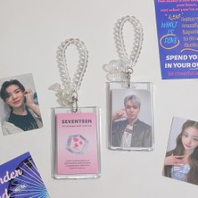 Bifeng Shop Ayı Tarzı Orijinal Tasarım Akrilik Şeffaf Kpop Fotoğraf Kartı Tutucu Idol Fotoğraf Koruyucu Kılıf Fotocard Tutucu Kawaii Kırtasiye (Yurt Dışından)