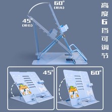 Bifeng Shop Mavi Yükseltme Stili Masa Kitap Standı, Metal Okuma Dinlenme Alanı, Ayarlanabilir Yemek Kitabı Belge Tutucu Kitaplar Için Taşınabilir Kitap Standları (Yurt Dışından)