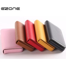 Bifeng Shop Mavi Stil Ezone 1pc Kartvizitlik Pu Deri Yüksek Li Kart Çantası High-End Gül Kırmızıapricotcof 9 Renk Manyetik Düğme Tasarımı (Yurt Dışından)