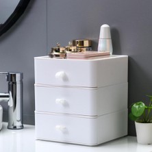 Bifeng Shop Beyaz Stil Çok Kullanılan Çekmece Organizatör Plastik Saklama Çekmecesi Kırtasiye Çekmece Organizatör Kutusu Makyaj Çeşitli Eşyalar Saklama Kutusu Masa Üstü Organiser (Yurt Dışından)