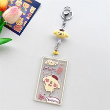 Bifeng Shop Sarı Stil Çocuklar Için Kawaii Kart Tutucu Fotocard Tutucu Kredi Kimlik Banka Kartı Fotoğraf Ekran Tutucu Otobüs Kartı Koruyucu Kılıf Kolye Anahtarlık (Yurt Dışından)