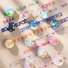 Bifeng Shop 1-K Tarzı Kawaii Karikatür Washi Bant Sevimli Ayı Tavşan Için Dekoratif Etiket Scrapbooking Günlüğü Kitap Albümü Sanat Zanaat (Yurt Dışından)
