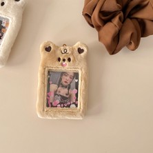 Bifeng Shop Bir Stil Kawaii Peluş Fotocard Tutucu Tavşan Ayı Kedi Kpop Idol Fotoğraf Kartı Tutucu Kız Sevimli Anahtarlık Kımlık Kredi Bankası Koruyucu Kırtasiye (Yurt Dışından)