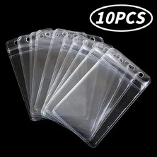 Bifeng Shop 10 Adet Tarzı Şeffaf Su Geçirmez Pvc Kart Kol Çok Fonksiyonlu Kredi Kartları Banka Öğrenci Kimlik Kartı Şeffaf Koruyucu Kılıf Kol (Yurt Dışından)