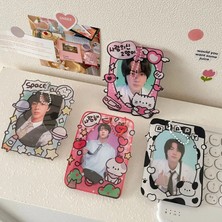 Bifeng Shop No.1 Stili Mınkys Kawaii Akrilik Süt Inek Kedi Kpop Fotoğraflı Kart Tutucu Fotoğraf Kart Tutucu Çanta Kolye Okul Kırtasiye (Yurt Dışından)