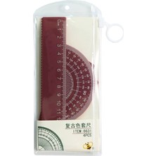 Bifeng Shop Yeşil Stil 4 Paket Üçgen Cetvel Düz Cetveller Iletki Seti Matematik Geometri Cetvel Düz Renk Plastik Ilkokul Öğrencileri Için (Yurt Dışından)