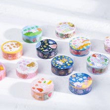 Bifeng Shop 1-L Tarzı Kawaii Karikatür Washi Bant Sevimli Ayı Tavşan Için Dekoratif Etiket Scrapbooking Günlüğü Kitap Albümü Sanat Zanaat (Yurt Dışından)