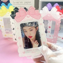 Bifeng Shop Mor Tarzı Tatlı Ilmek Akrilik Kart Ekran Standı Masaüstü Dekor 3 Ioto Koruma Fotoğraf Tutucu Fotocard Çerçeve Kart Kılıfı (Yurt Dışından)
