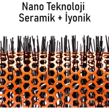 Valkyrie 45MM Nano Teknoloji Seramik + Iyonik Termal Fön Saç Fırçası Salon Tipi Profesyonel