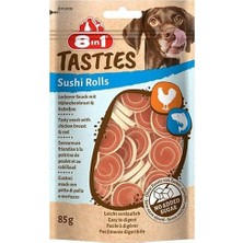 8in1 Tasties Sushi Rolls Tavuklu ve Balıklı Sushi Köpek Ödül Maması 85 gr