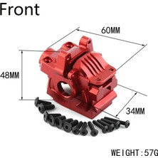 Danazeey Metal Ön Diferansiyel Muhafaza 6881 1/10 Slash Vxl Stampede Hoss Rc Araba Yükseltme Parçaları, Kırmızı (Yurt Dışından)