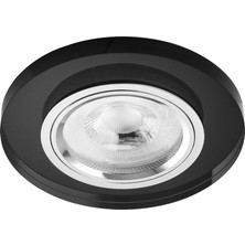 Nevo Sıva Altı Cam Spot Siyah ND500