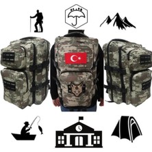 My Geppeto Bag Su Geçirmez Çok Gözlü Kampçı-Seyahat-Dağcı-Outdoor-Askeri Taktik Sırt Çantası