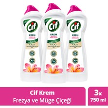 Cif Krem Temizleyici Frezya ve Müge Çiçeği 750 ml x3