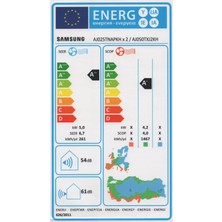 Samsung Windfree™ 9+18 BTU/h +5 Kw Dış Ünite A++ 17100 BTU Multi Inverter Duvar Tipi Klima