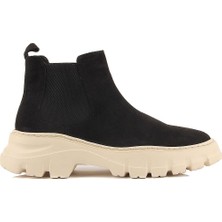 Saillaker’s Sail Lakers - Siyah Süet Deri Erkek Chelsea Bot