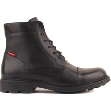 Sail Laker's - Siyah Deri Fermuarlı Erkek Bot 102-4011-21752