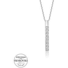 Serra Jewels Swarovski Taşlı Gümüş Yeditaş Bayan Kolye