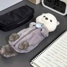 Liscop Heamor Sevimli ve Şifa Peluş Bebek Kalem Kutusu Yumuşak Hayvan Kırtasiye Çantası Çocuklar Kırtasiye Çantaları Çok Fonksiyonlu Tasarım Cömert Kapasite (Yurt Dışından)