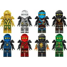 Liscop 8stk Ninjago Motosiklet Seti Minifigures Ninja Mini Figürler Blok Oyuncaklar (Yurt Dışından)