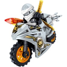 Liscop 8stk Ninjago Motosiklet Seti Minifigures Ninja Mini Figürler Blok Oyuncaklar (Yurt Dışından)