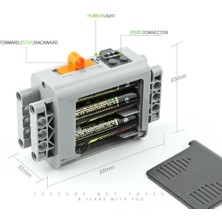 Liscop Teknik Güç Fonksiyonları Motor Seti Pil Kutusu Motor Hattı Yapı Taşları Tuğla Modeli Çocuklar Oys (Yurt Dışından)