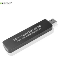 Liscop Yenı SSD Harici Muhafaza Gerilmiş Fiş USB 3.0 HDD Durumda Type-A To M.2 Için Ngff M2 2230 2242 2260 2280 Kutu Sabit Disk Adaptörü (Yurt Dışından)