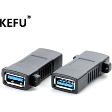 Liscop USB 3.0 Tip A Dişi - Dişi Konnektör Uzatma Kablosu Adaptörü, Sabitleme Delikli (Yurt Dışından)
