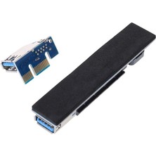 Liscop Karta Ekle Pcı Express USB 3.0 Adaptör Yükseltici Genişletici Pcıe Yükseltici Kart USB 3.0 Pcı-E Sata Pcı E Yükseltici Pcı Express X1 - X4 Yuvası (Yurt Dışından)