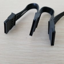 Liscop 1 Adet Pc Sunucu Bilgisayar Sabit Disk 15PIN Sata 1 Ila 3 Erkek - Dişi Splitter Güç Kablosu 18AWG (Yurt Dışından)