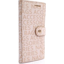 Getcho Delmare Monogram Kadın Fermuarlı ve Çıtçıtlı Cüzdan