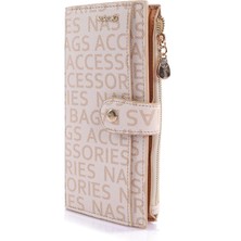 Getcho Delmare Monogram Kadın Fermuarlı ve Çıtçıtlı Cüzdan