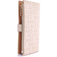 Getcho Delmare Monogram Kadın Fermuarlı ve Çıtçıtlı Cüzdan