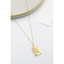 Öfi Mektup Kolye - Altın