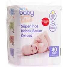 Baby Me Süper İnce Alt Değiştirme Örtüsü 60 X 90 Cm 40 Adet