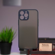 Lara By Afk Lux Apple iPhone 14 Pro Lacivert Uzun Ömürlü Yumuşak  Silikon Kılıf